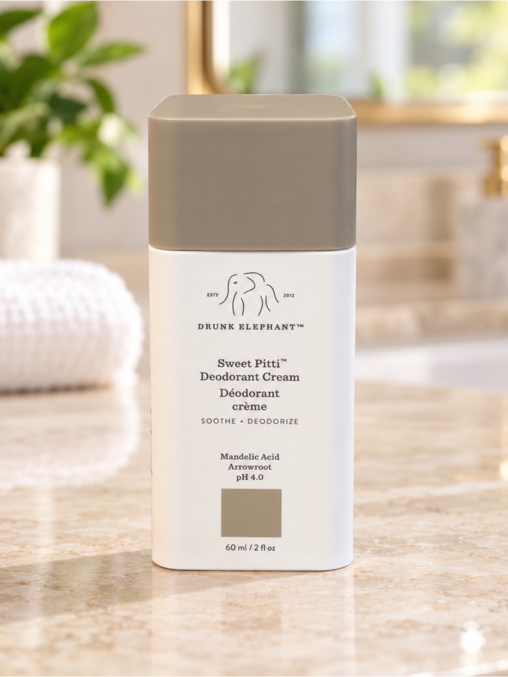 Drunk Elephant Sweet Pitti Deodorant Cream 2 oz / 60 mL New Sealed